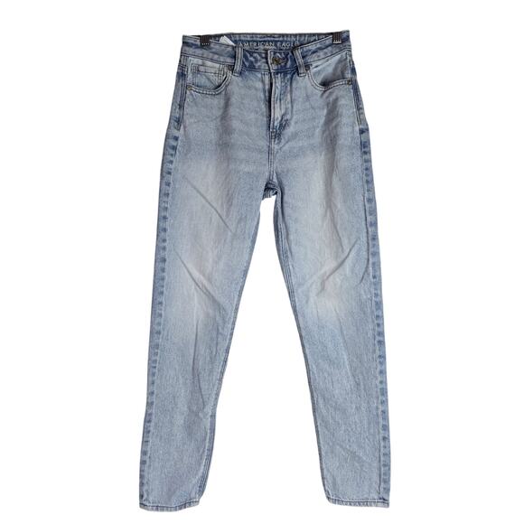 American‎ Eagle Strigid Mom Jean Light Wash High Rise Size 00 Regular - Picture 1 of 9